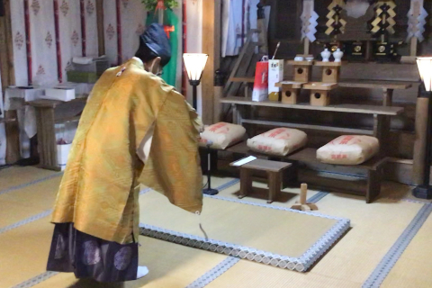 鹿島神社「ご祈祷」の様子